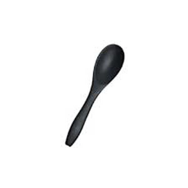 PacknWood 209BBNEMKIN Mini Spoon 50 Pack 3.5 In Black Bamboo