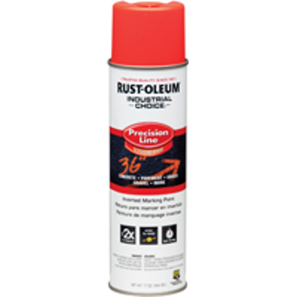 Rust-Oleum 203028V Spray Paint 17 Oz Capacity Red Orange Semi Gloss Fluorescent