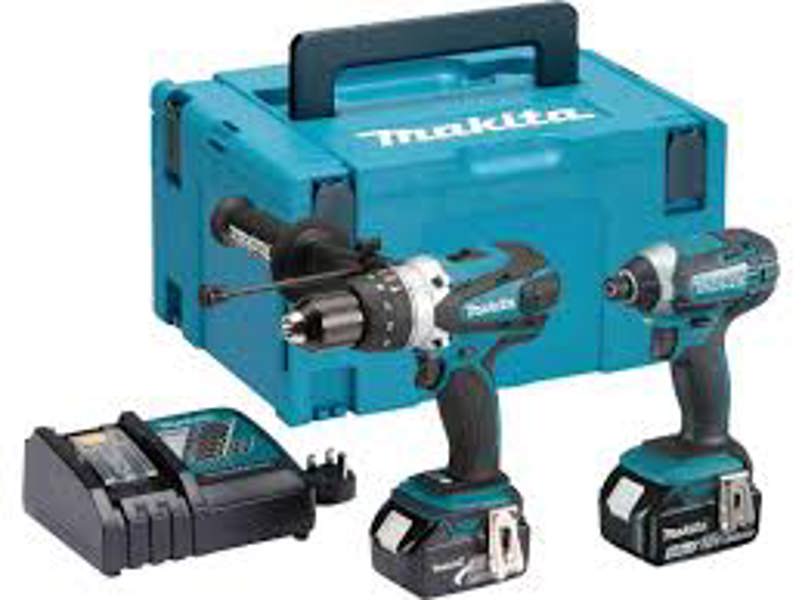 Makita Tools DLX2145TJ 2-Pc 18V Drill and Impact Driver Combo Kit DHP458/DTD152