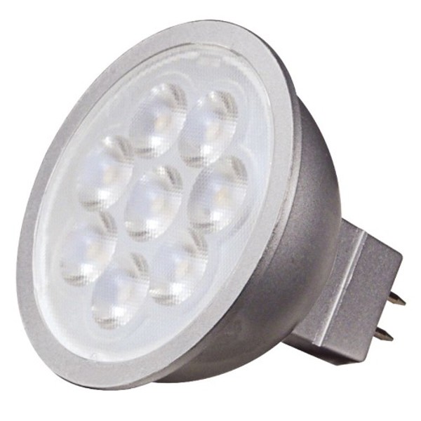 Satco S9497 LED MR16 Light Bulb 12V AC/DC 3500K Beam 40 Degree Beam Spread GU5.3 Base