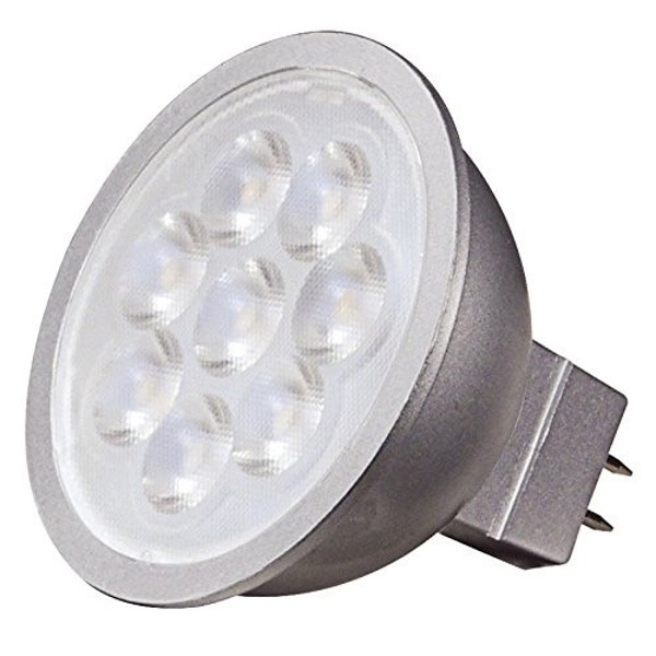Satco S9498 LED MR16 Bulb 6.5 Watts 4000K Dimmable 40 Degree Beam Spread GU5.3 Base 12V AC/DC