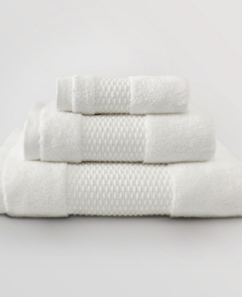 Delilah Home DHT-100300 Cotton Towel Set 3 Piece Set 100% Organic Cotton 13x13 In, 16x30 In, 30x54 In White