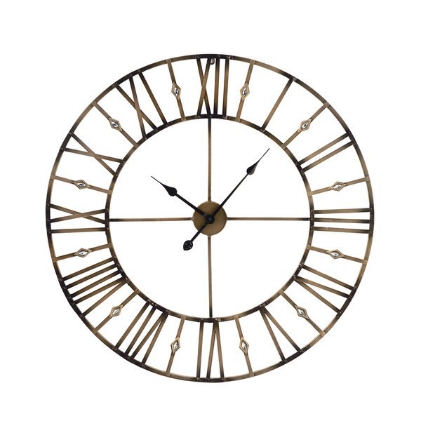 Tripar International 19786 Wall Clock Metal Jeweled