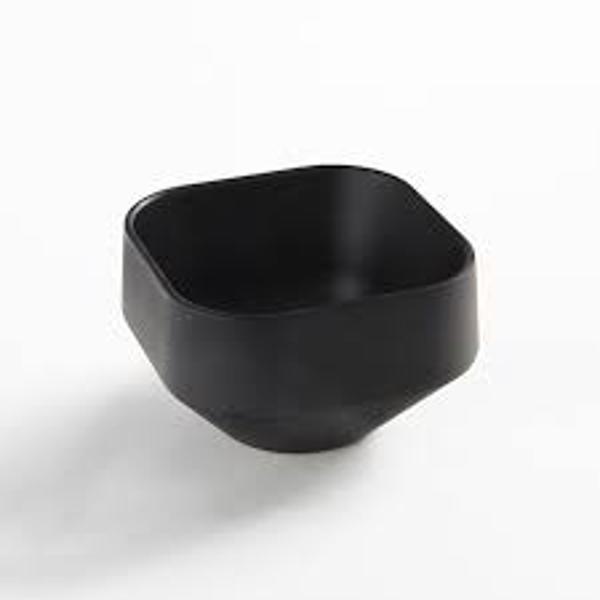 American Metalcraft MSCSB3 Stackable Square Ramekin 3 Oz Black Melamine