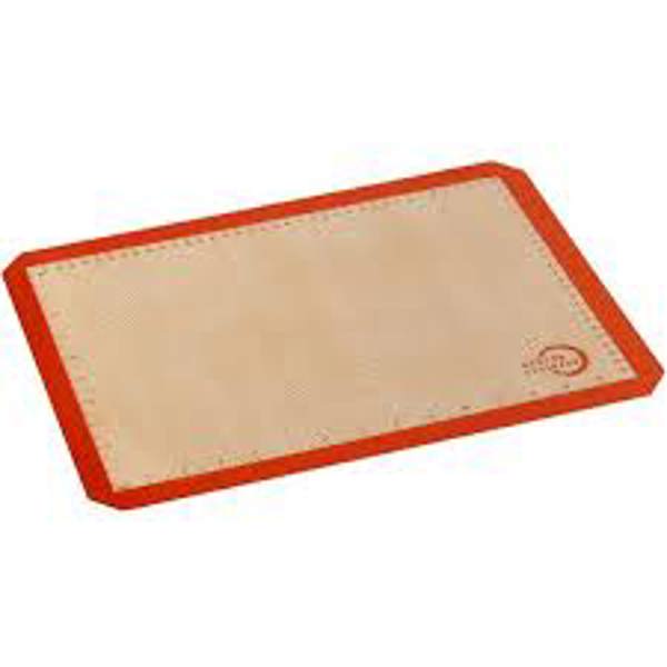 Mercer Culinary M31093OR Half Size Silicone Baking Mat Orange