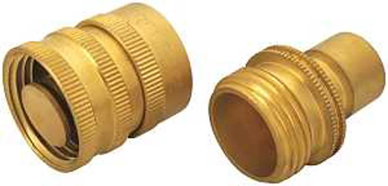 Landscapers Select GB9615 Hose Connector 3/4 Male and Female Brass