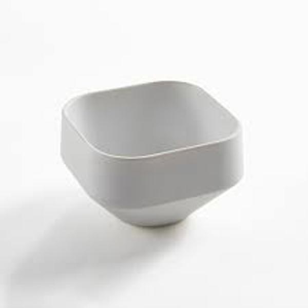 American Metalcraft MSCSW3 Stackable Square Ramekin 3 Oz White Melamine