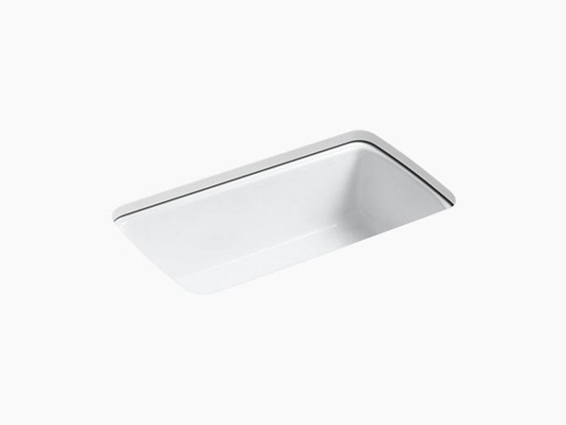 Kohler 5864-5U-0 Undermount Kitchen Sink Single Bowl 33 In x 22 In x 9-5/8 In Cape Dory