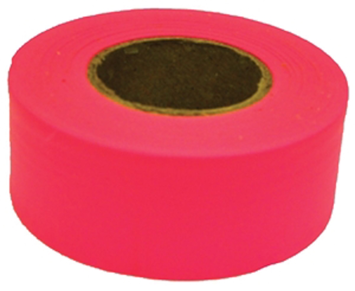 CH Hanson Company 17003 Pink Flagging Tape 1-3/16 In 150 Ft 12/Case