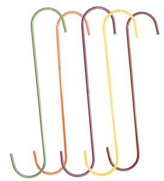 Glamos Wire Products 742712/74212 Hooks Extension Assortment Yellow Fuchsia Green Red Orange