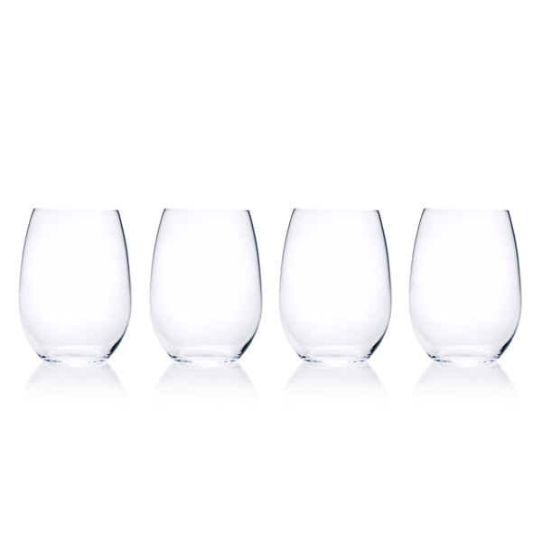 Lifetime Brands 5193458 Stemless Wine Glass 19.75 Oz Capacity Set of 4