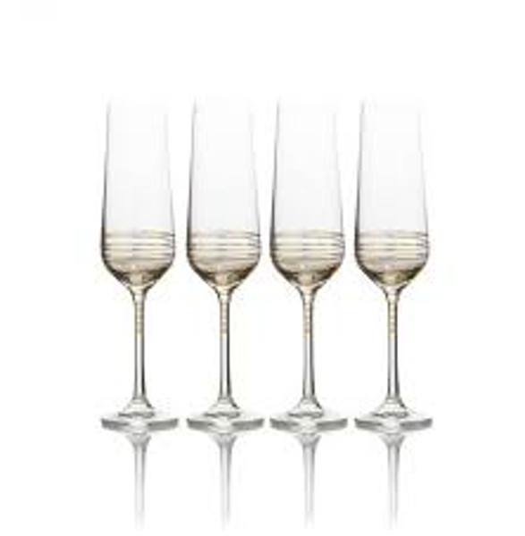 Lifetime Brands 5174100 Flute 8 Oz Gold
