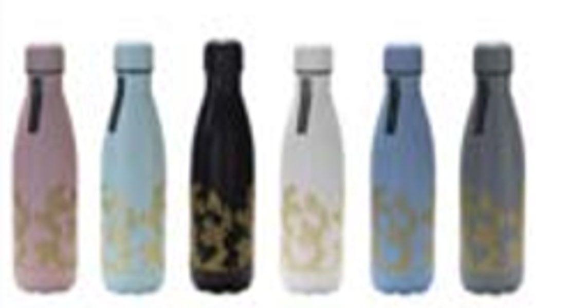 Kennedy International LA-92609-AST Stainless Steel Sports Bottle Double Wall Vacuum Insulated
