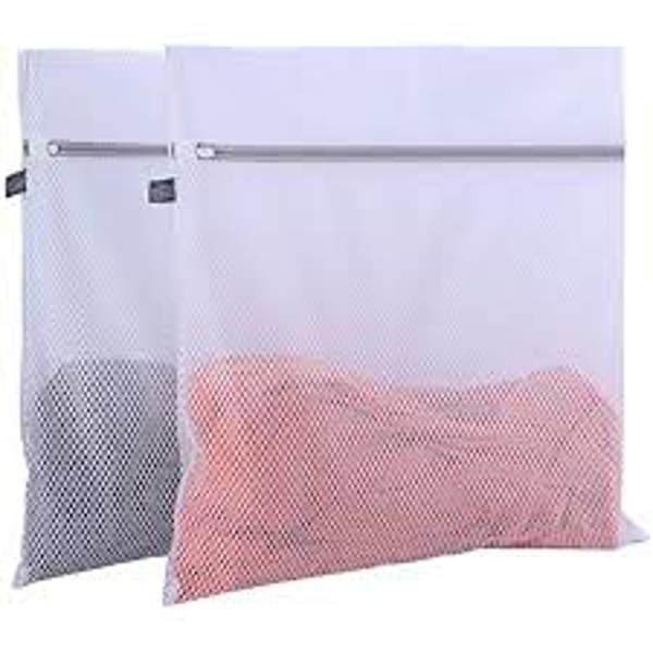 Kennedy International W-82487 Two Compartment Mesh Wash Bag 15.7X11 In 2 Pack Sanitized