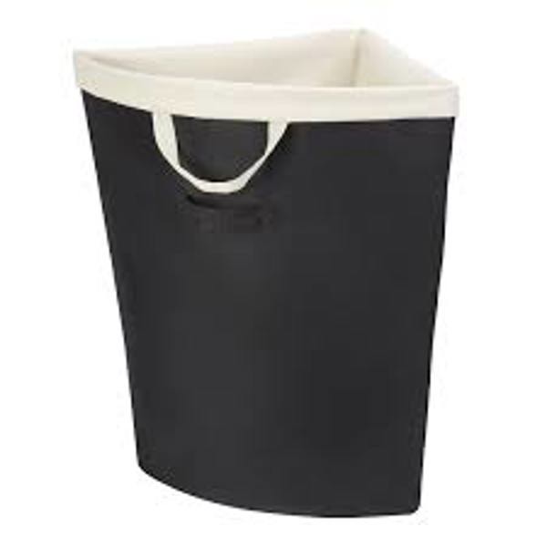 Kennedy International 25130-CHOCO Corner Hamper 16 In x 25 In with Liner Brown