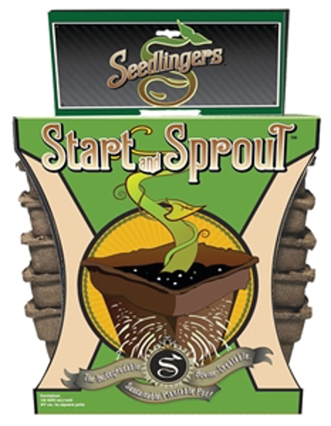 Messinas SSPS412 Large Square Seed Starting Pot