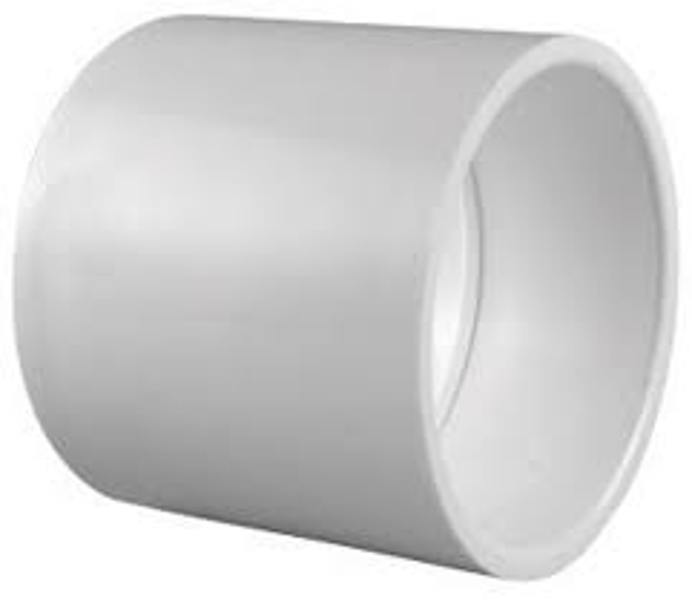 Charlotte PVC 02100 1800HA Side by Side Pipe Coupling 3 In Schedule 40 White