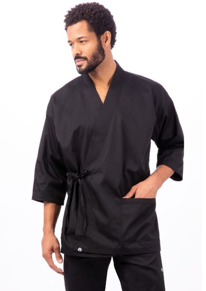 Chef Works SUBK-SM Sushi Wrap Coat Black