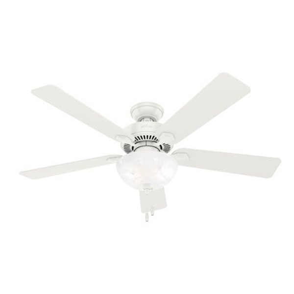Hunter Fan Company 50908 Ceiling Fan 52 In Swanson Bowl Fresh White Finish White