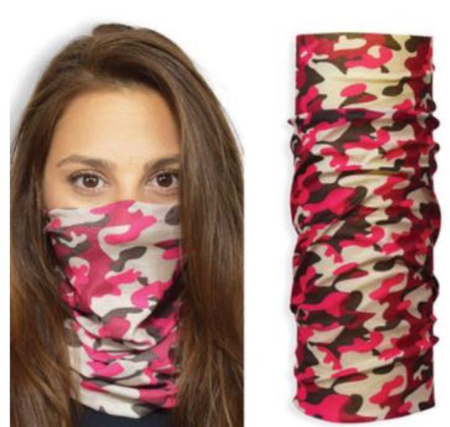 JOHN BOY PINK CAMO ADULT Face Guard Pink