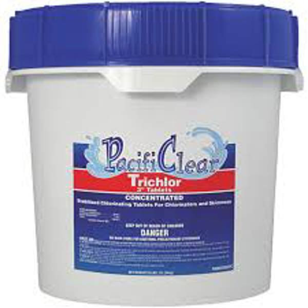 Water Techniques, Inc. F008025025PC Pool Tablet Trichlor 25 Lb Pail Pool Chemical