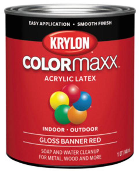 KRYLON K05616007 Gloss Banner Red Paint 1 Qt Red