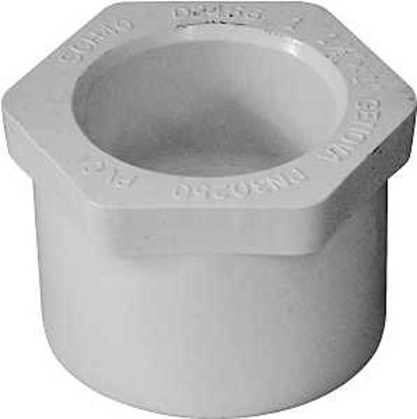 IPEX USA LLC-CANPLAS 435655 Reducing Bushing 1-1/2X1 In PVC White Schedule 40 150 PSI Pressure