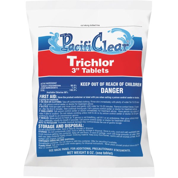 Water Techniques, Inc. F008001040PC Pool Tablet 1 Pc Trichlor 3 In 40 Count