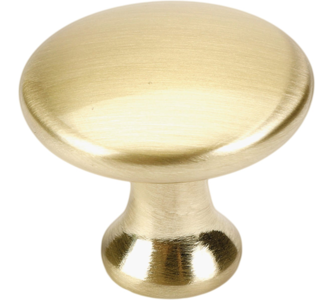 Laurey 53904 Kensington Knob 1-3/8 Inch Brass Satin