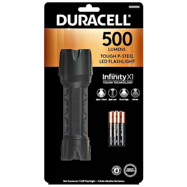 Duracell 8920-DP500 Flashlight 500 Lumens Steel
