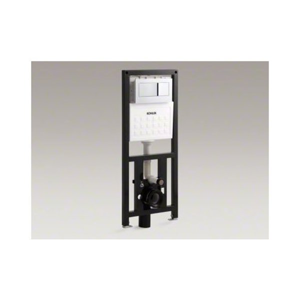 Kohler 6284-NA In-Wall Toilet Tank and Carrier System 2 In x 6 In with Flush Plate