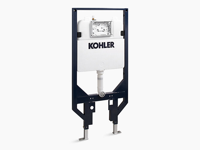 Kohler 18829-NA Toilet Tank In Wall and Carrier System 2 In x 4 In with Flush Plate