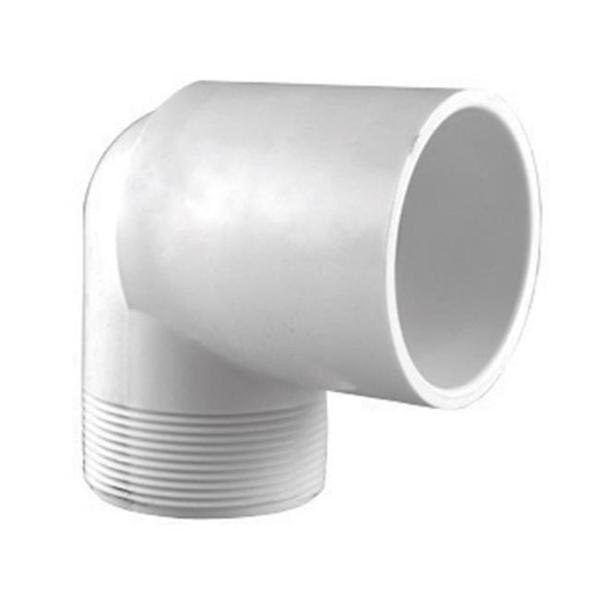 Charlotte PVC023060800HA 3 In 90 Degree Elbow Schedule 40 Slip x MIP