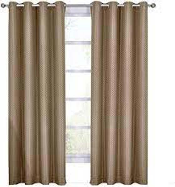 Safdie 51324.Z.02 Room Darkening Curtain 84 In Rustic Diamond Taupe