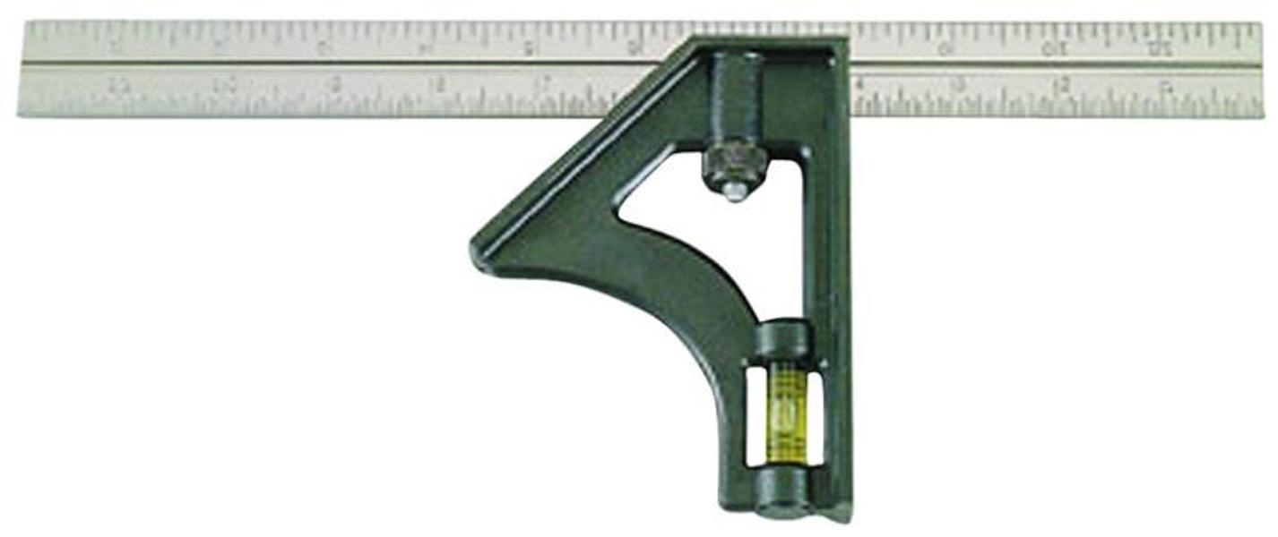Johnson Level & Tool 415 Heavy Duty Professional 12 In Combination Square 1/8 In, 1/16 In, 1/32 In