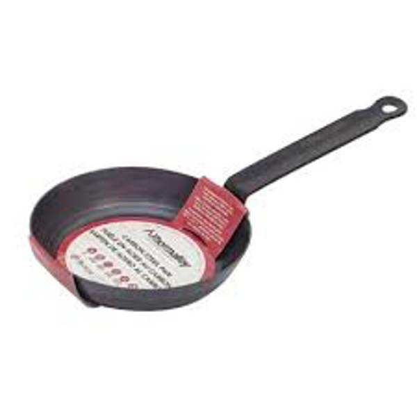 Browne Foodservice 573735 Carbon Steel Fry Pan Black