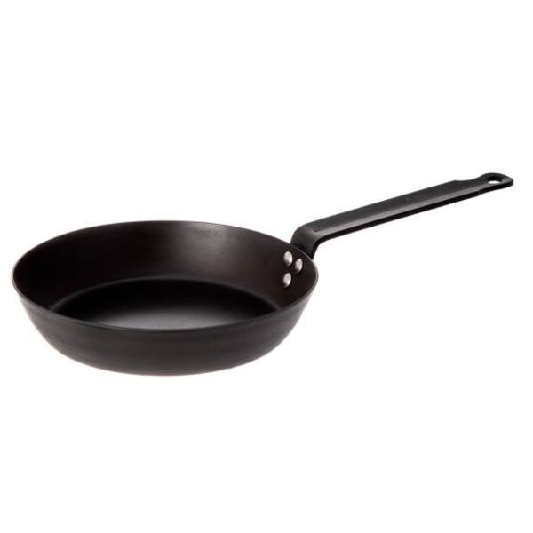 Browne Foodservice 573738 Carbon Steel Fry Pan 7 In Black