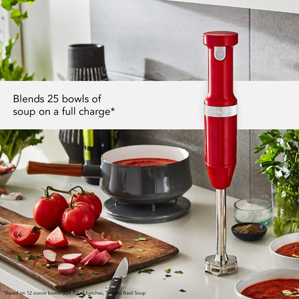 KitchenAid KHBBV53PA Cordless Hand Blender Passion Red