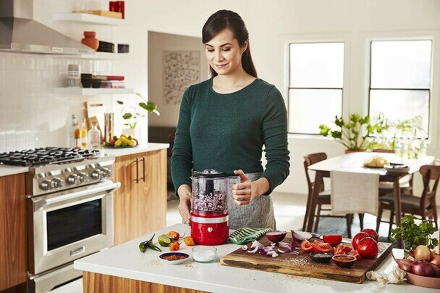 KitchenAid KFCB519PA Cordless Food Chopper 2-Speed Passion Red