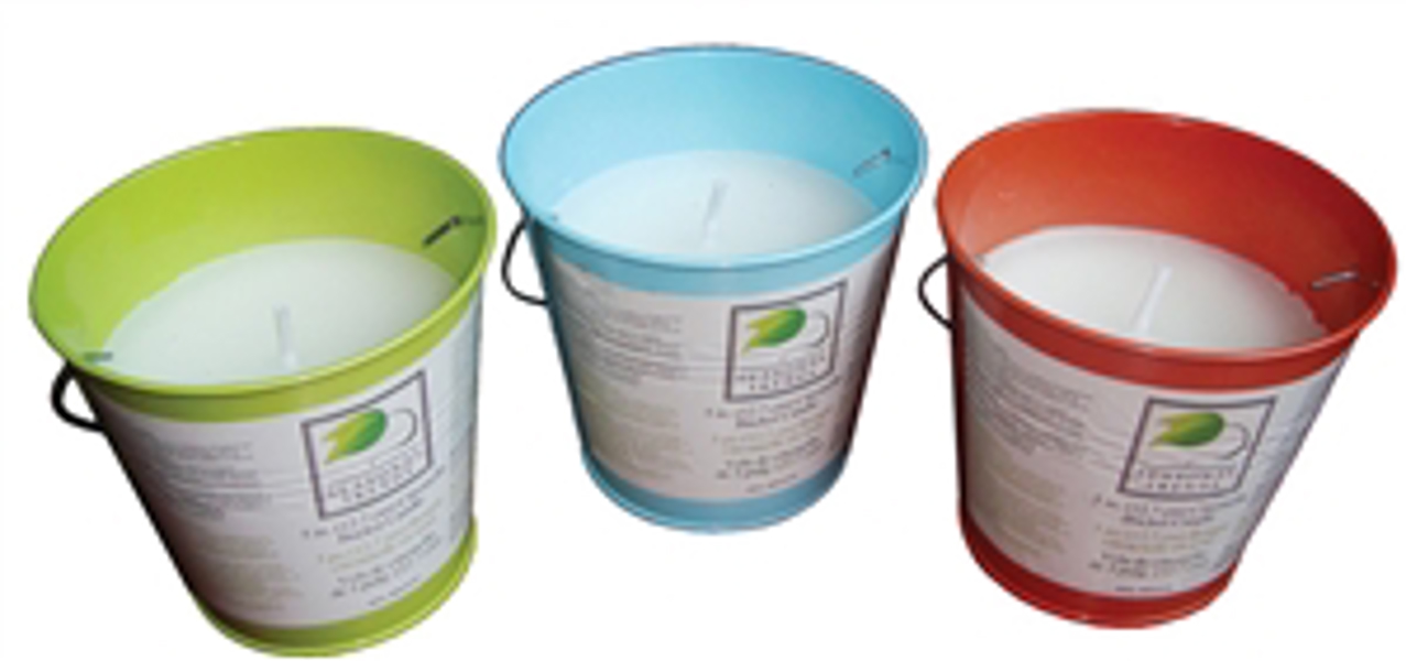 Seasonal Trends Y2564 Bucket Candle 5 In 35 to 40 Hours Burn Time