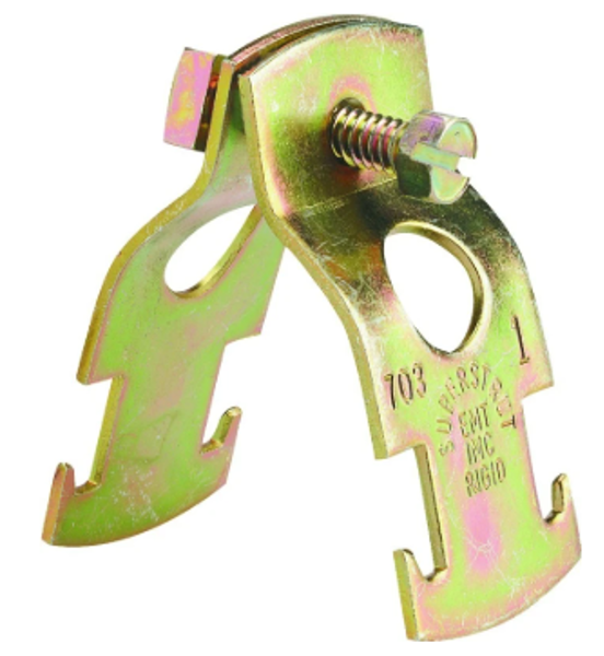 Thomas & Betts Corporation Z703-2-25 Pipe Clamp Steel Gold Galvanized