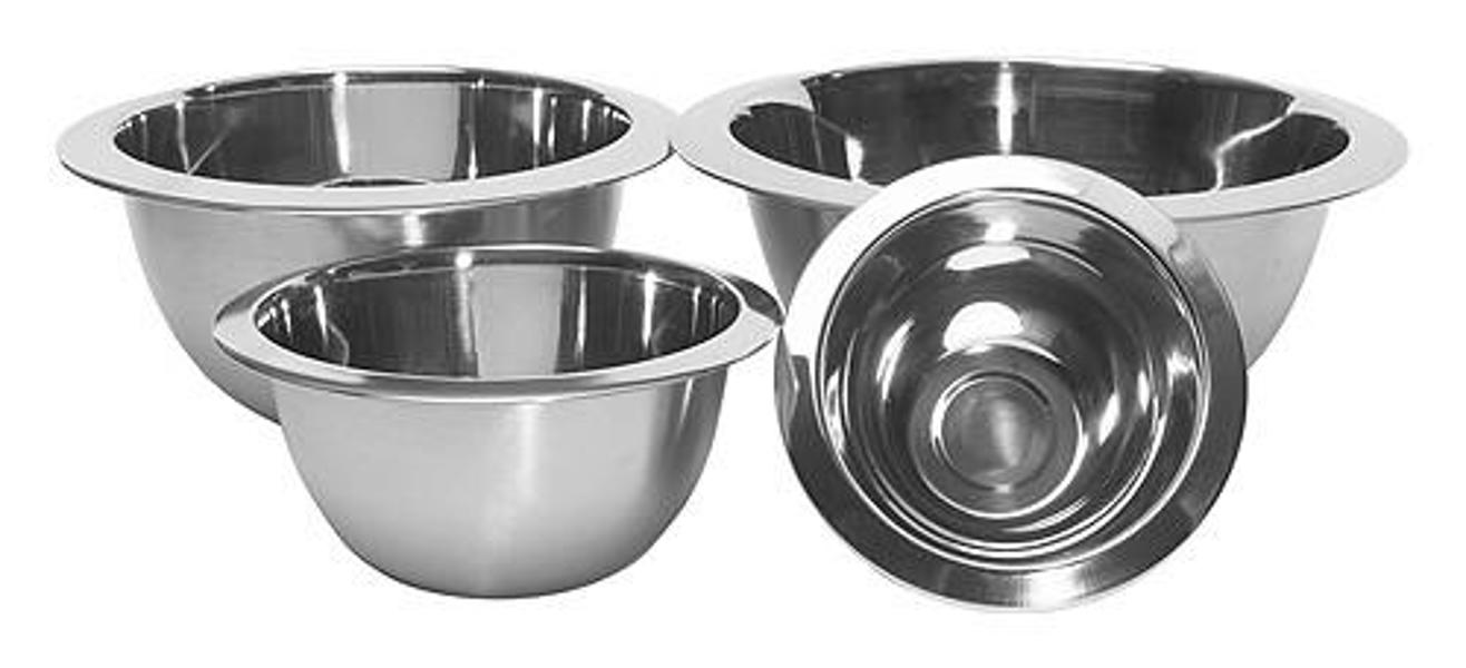 Mountain Woods ZBPS4 Premium Mixing Bowl Set 4 Piece 6.75 In x 3.25 In, 8.125 In x 3.75 In
