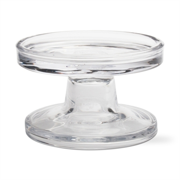 TAG 203526 Reversible Glass Bobbin Candleholder