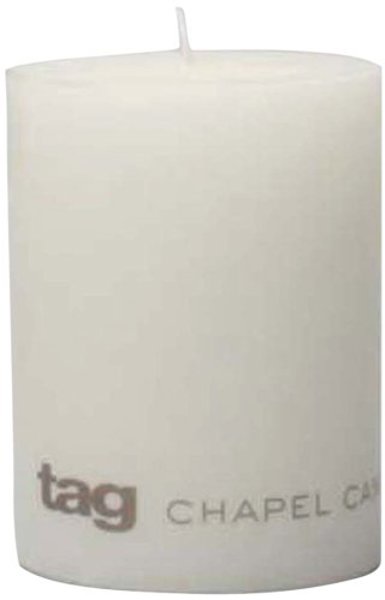 TAG 100062 Pillar Candle 3x4 White