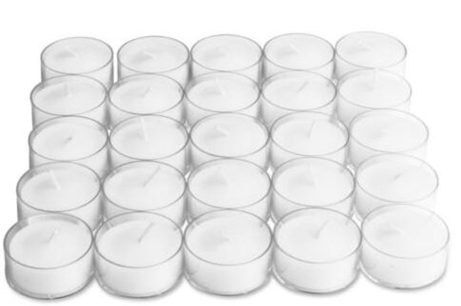 TAG 610799 Tealight Cup 25 Count Clear Plastic
