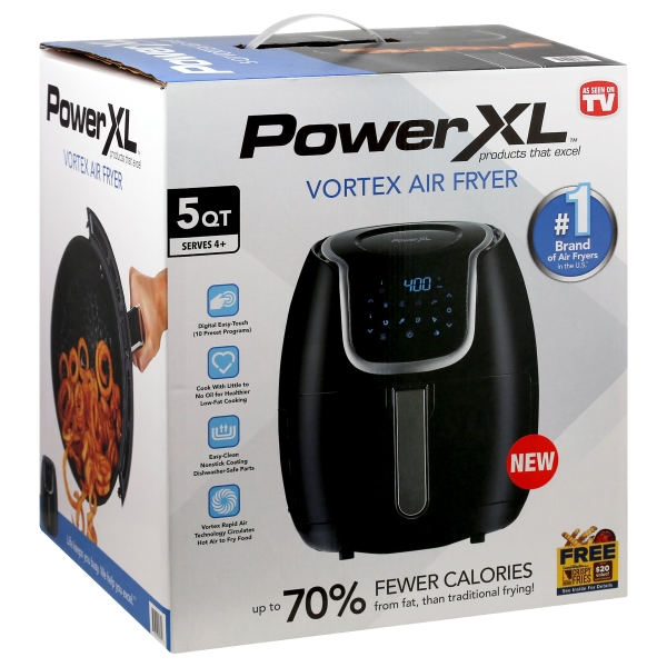 As Seen On TV 82835 Power XL Air Fryer 5 Qt Capacity