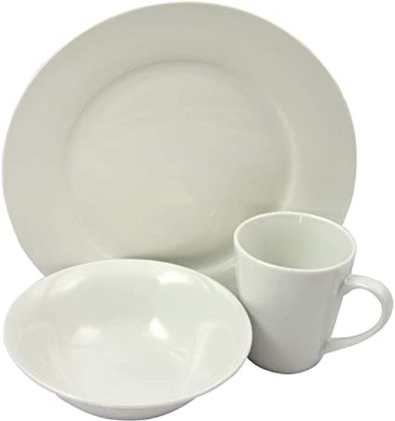 GIBSON 118321.12 Dinnerware Set 12 Piece Fine Ceramic White