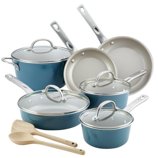 Farberware 10766 12 Piece Cookware Set Blue