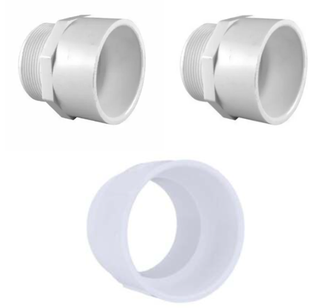Charlotte PVC021092000HA Male Adapter 4 In PVC Thread and Socket