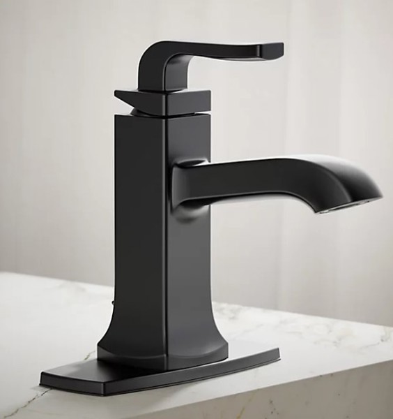 Kohler R76214-4D-BL Single Control Lavatory Faucet Matte Black